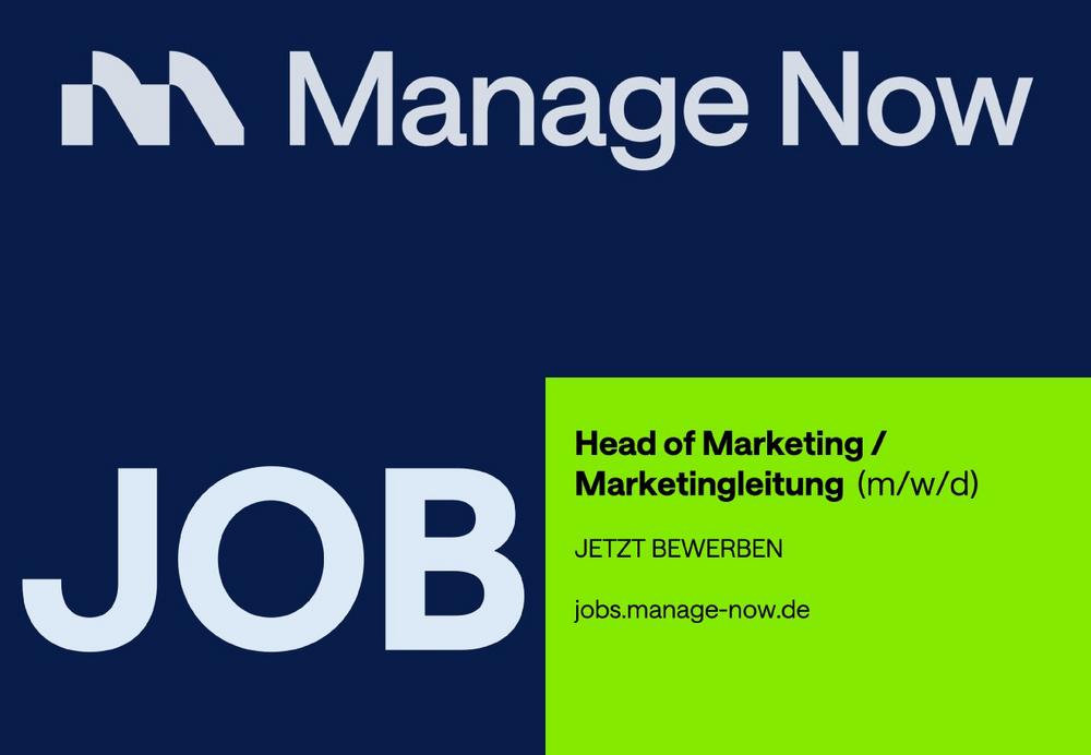 MANAGE NOW – Head of Marketing / Marketingleitung (m/w/d) (Vollzeit | München)