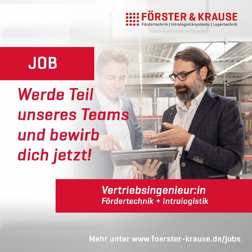 Vertriebsingenieur (w/m/d) Fördertechnik + Intralogistik (Vollzeit | Hückeswagen / Telearbeit)